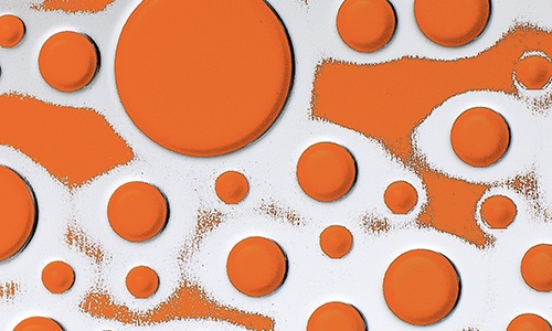 Самоклеящиеся cтеновые панели SIBU Structure Line | SL BUBBLE Orange PF/Silver