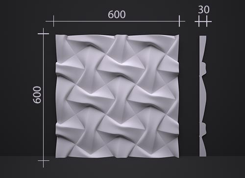 3D гипсовая панель DECO LINE MODERN  M-09