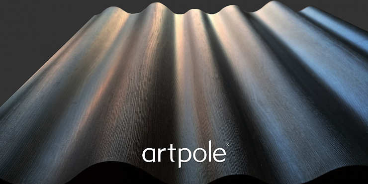 Гипсовые 3D панели ARTPOLE WAVE platinum