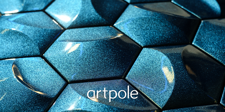 Гипсовые 3D панели ARTPOLE HEKSA platinum