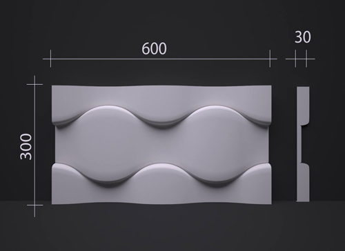 3D гипсовая панель DECO LINE MODERN M-06