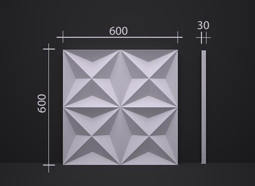 3D гипсовая панель DECO LINE MODERN M-11