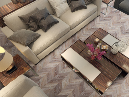 Пробковый пол CORKSTYLE CHEVRON Brown