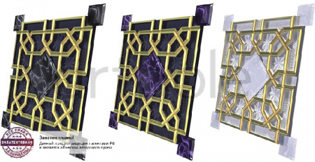 Гипсовые 3D панели ARTPOLE SULTAN   стекло