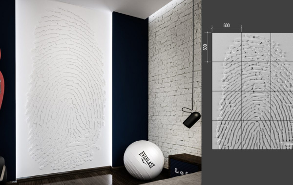 Барельеф Deco Line B-22 FINGERPRINT