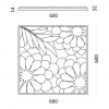 Гипсовые 3D панели ARTPOLE FLORA platinum