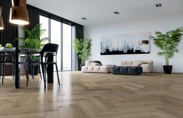 Кварцевый ламинат Fargo Parquet Дуб Парижский дождь градиент 33-61W935
