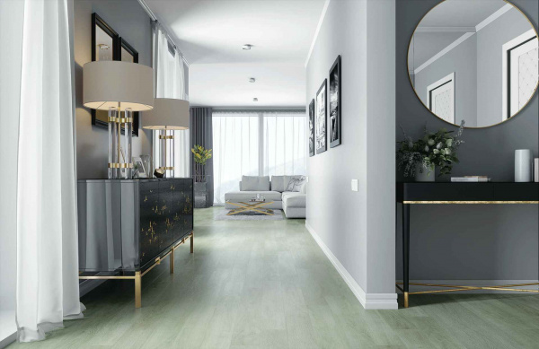 Кварцевый ламинат Home Expert Дуб Тихий лес 0-004
