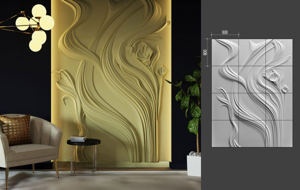 Барельеф Deco Line B-49 KALA