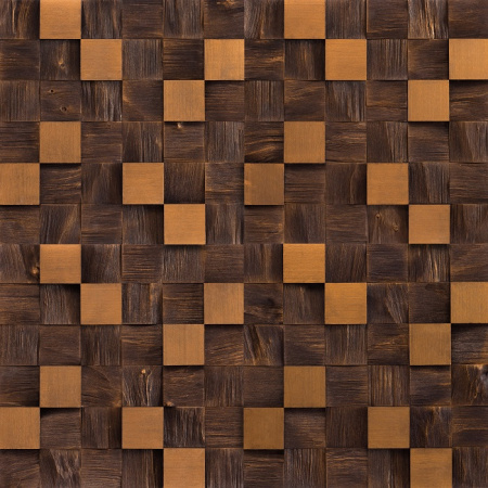 3D стеновые панели из березы TESSWOOD DECOR XL Солнечный Каштан