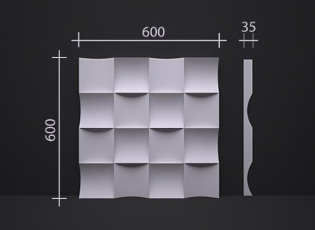 3D гипсовая панель DECO LINE MODERN M-34