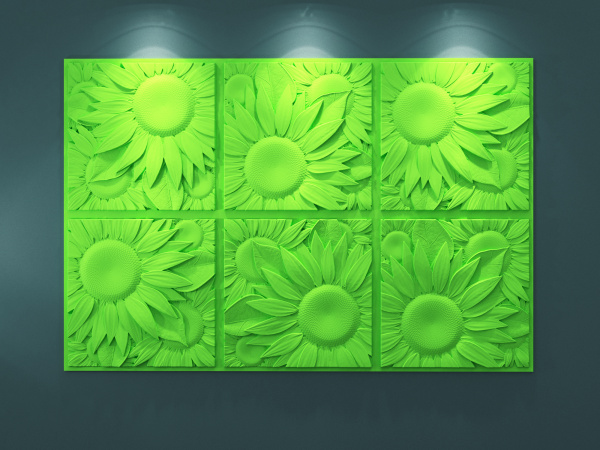 Гипсовые 3D панели ARTPOLE Sunflower