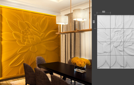 Барельеф Deco Line B-09 LOTUS