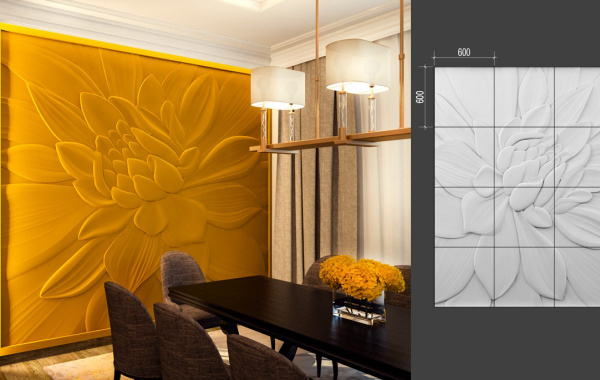 Барельеф Deco Line B-09 LOTUS