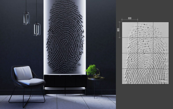 Барельеф Deco Line B-22 FINGERPRINT