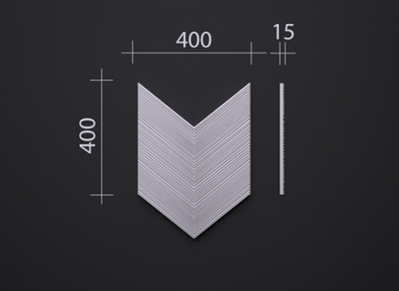 3D гипсовая панель DECO LINE NATURE E-08