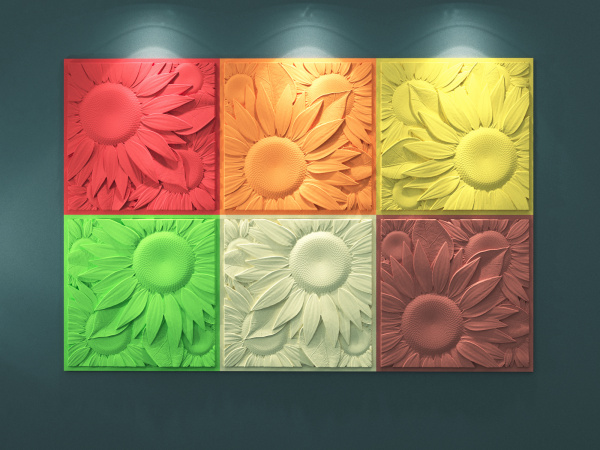 Гипсовые 3D панели ARTPOLE Sunflower