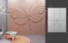 Барельеф Deco Line B-13 BUTTERFLY
