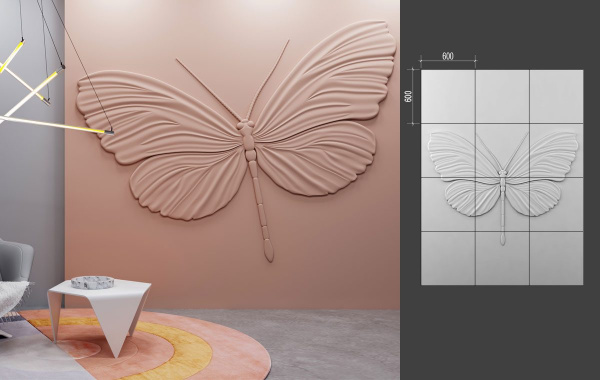 Барельеф Deco Line B-13 BUTTERFLY