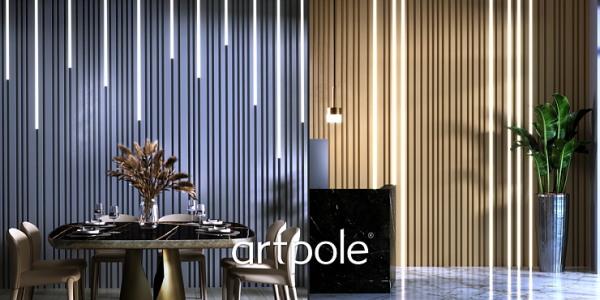 Гипсовые 3D панели ARTPOLE BARCODE BIG LED