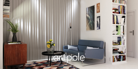 Гипсовые 3D панели ARTPOLE WAVE platinum