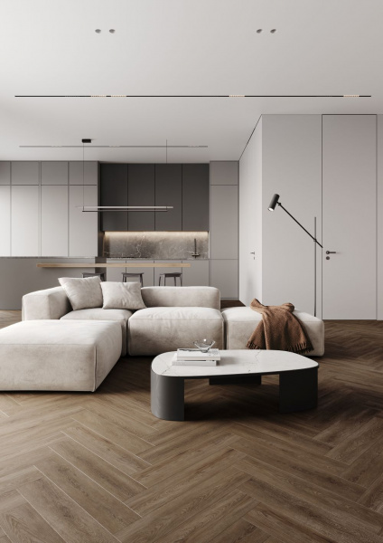 Кварцевый ламинат Fargo Bevel Parquet Дуб Квебек 33-6191-8