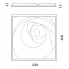 Гипсовые 3D панели ARTPOLE Rose Пятый элемент Platinum
