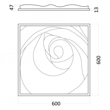 Гипсовые 3D панели ARTPOLE Rose Пятый элемент Platinum