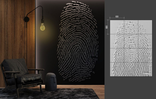 Барельеф Deco Line B-22 FINGERPRINT
