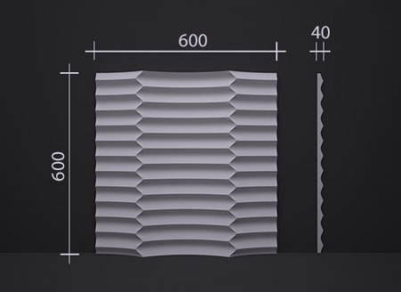 3D гипсовая панель DECO LINE MODERN M-42