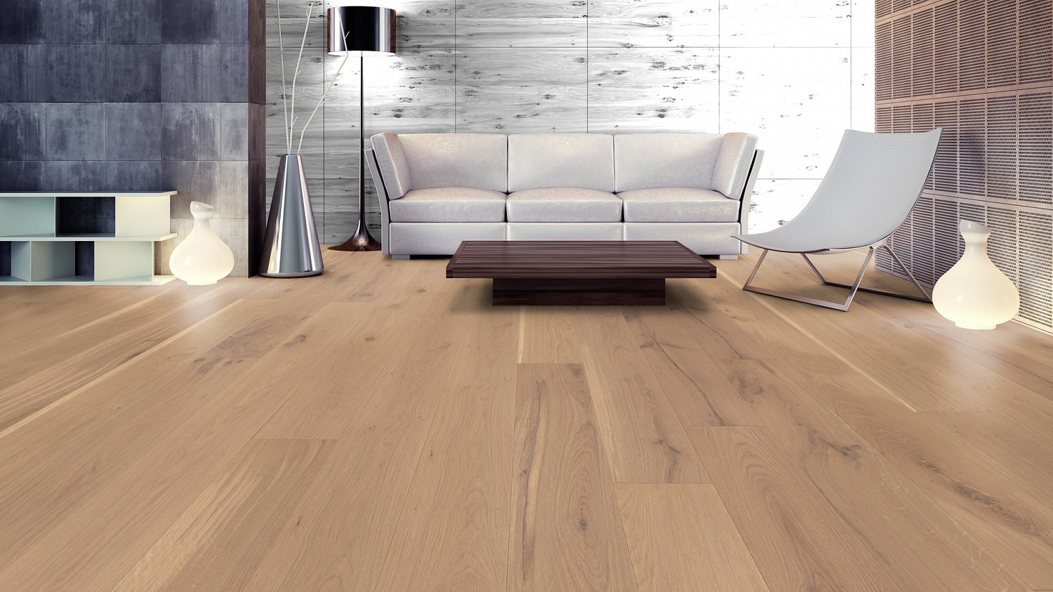 Паркетная доска Weitzer Parkett Diele 1800 Дуб Кашмир 64822 ProVital finish wild bunt