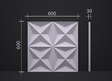 3D гипсовая панель DECO LINE MODERN M-11