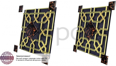 Гипсовые 3D панели ARTPOLE SULTAN   стекло
