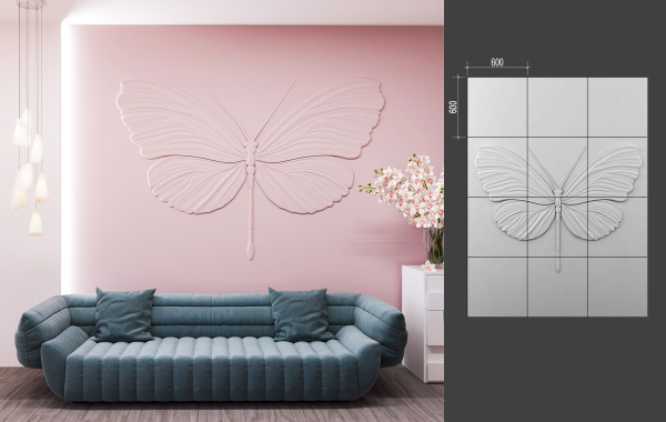 Барельеф Deco Line B-13 BUTTERFLY